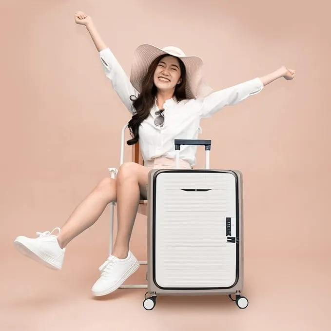 Kuber Industries Luggage Bag | Trolley Bags for Travel | Collapsible Luggage Bag | Travelling Bag | Trolley Bags for Suitcase | Lightweight Luggage Bag | 24 Inch | Pack of 3 | Light Mint