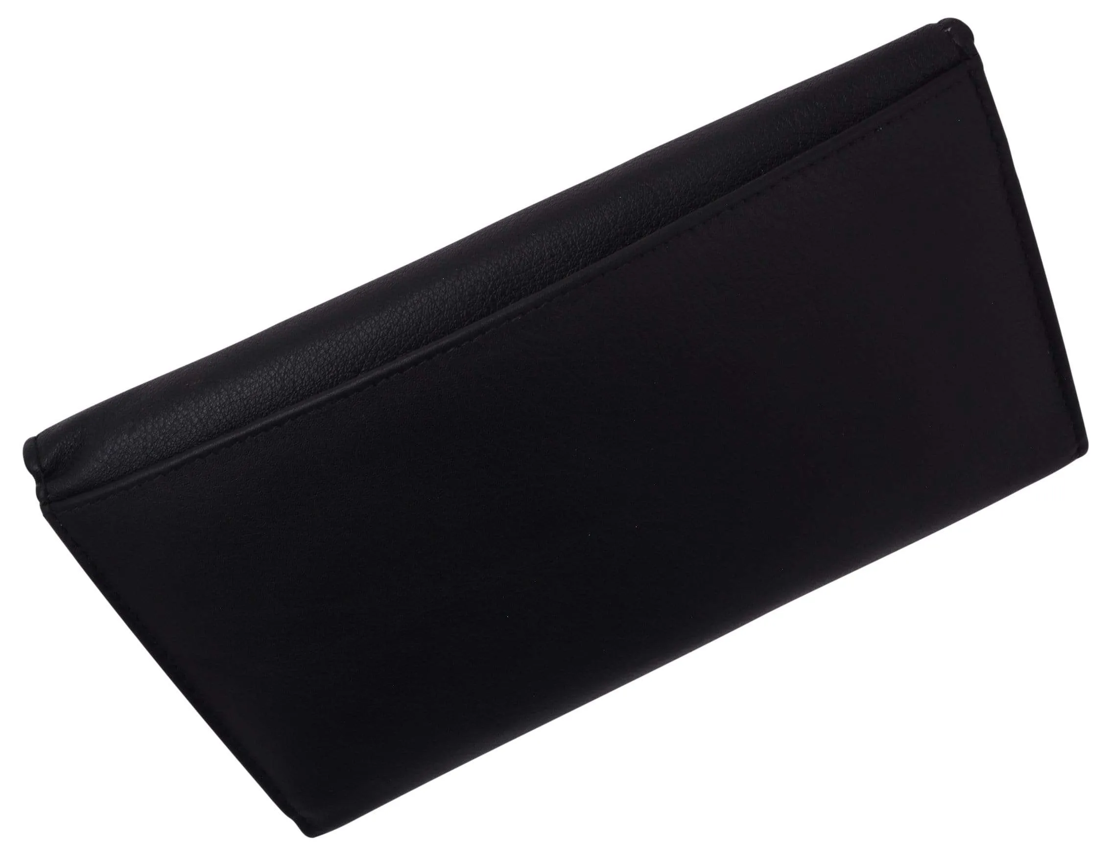 Ladies RFID Blocking Genuine Leather Long Clutch Credit Card ID Wallet