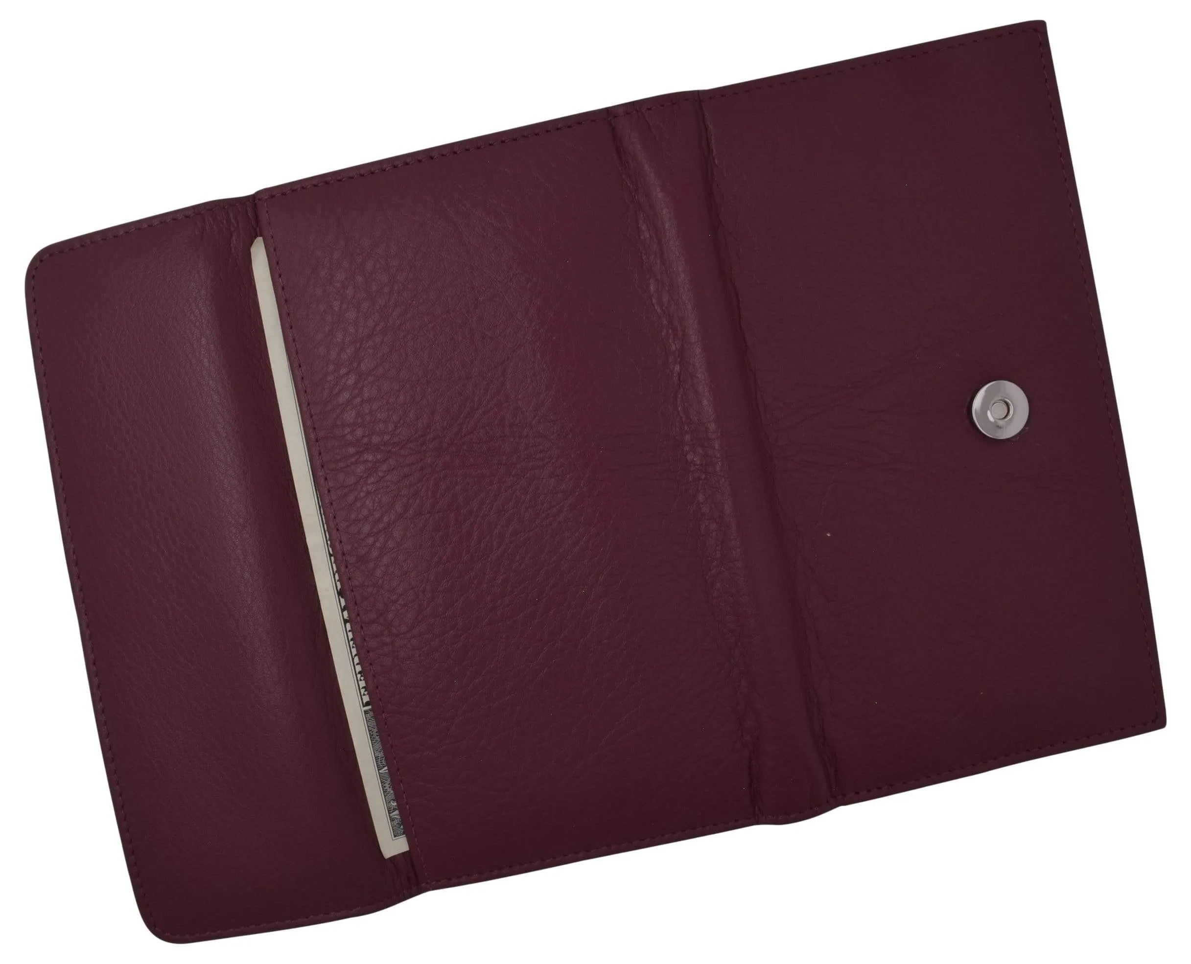 Ladies RFID Blocking Genuine Leather Long Clutch Credit Card ID Wallet