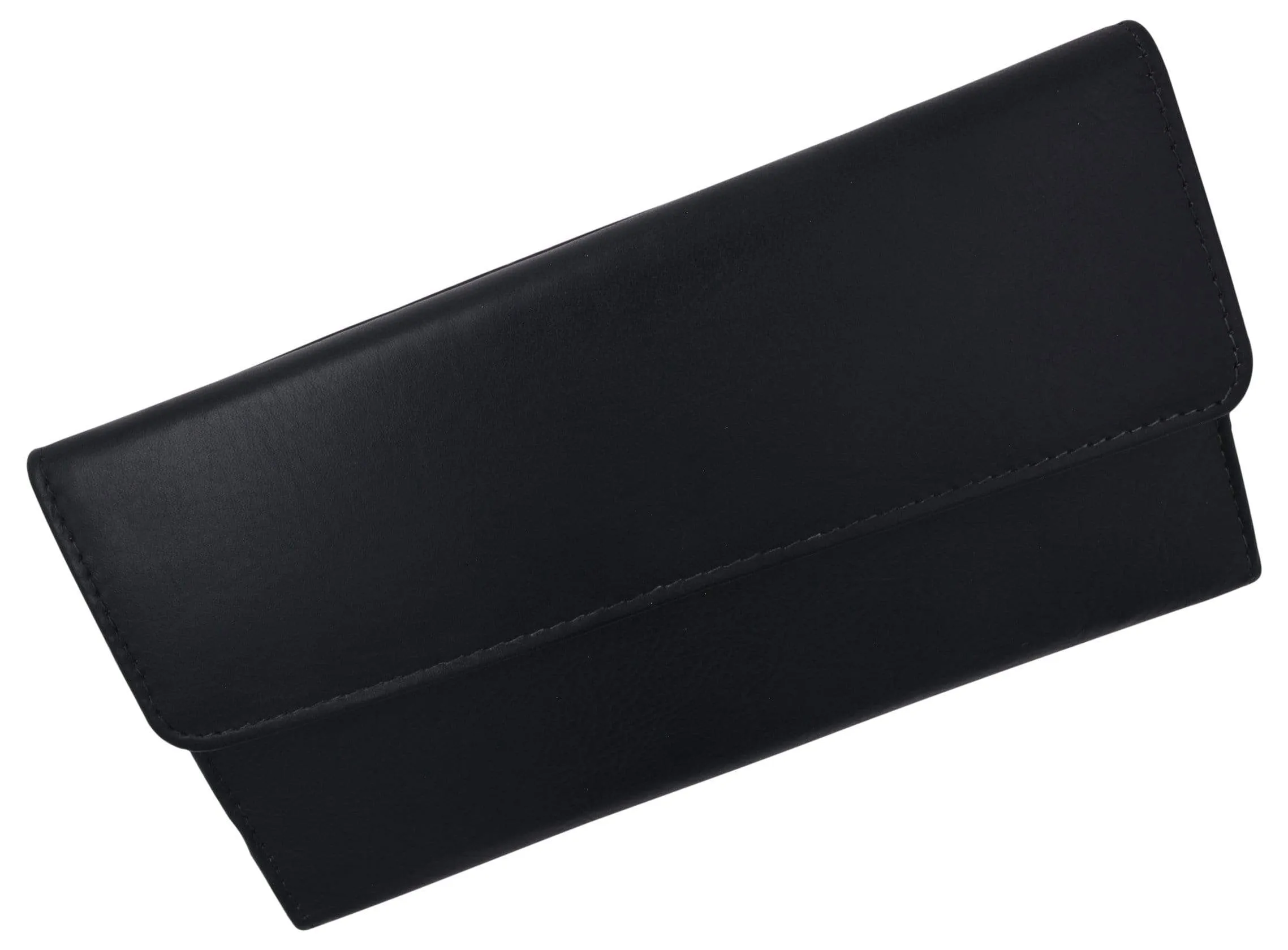 Ladies RFID Blocking Genuine Leather Long Clutch Credit Card ID Wallet