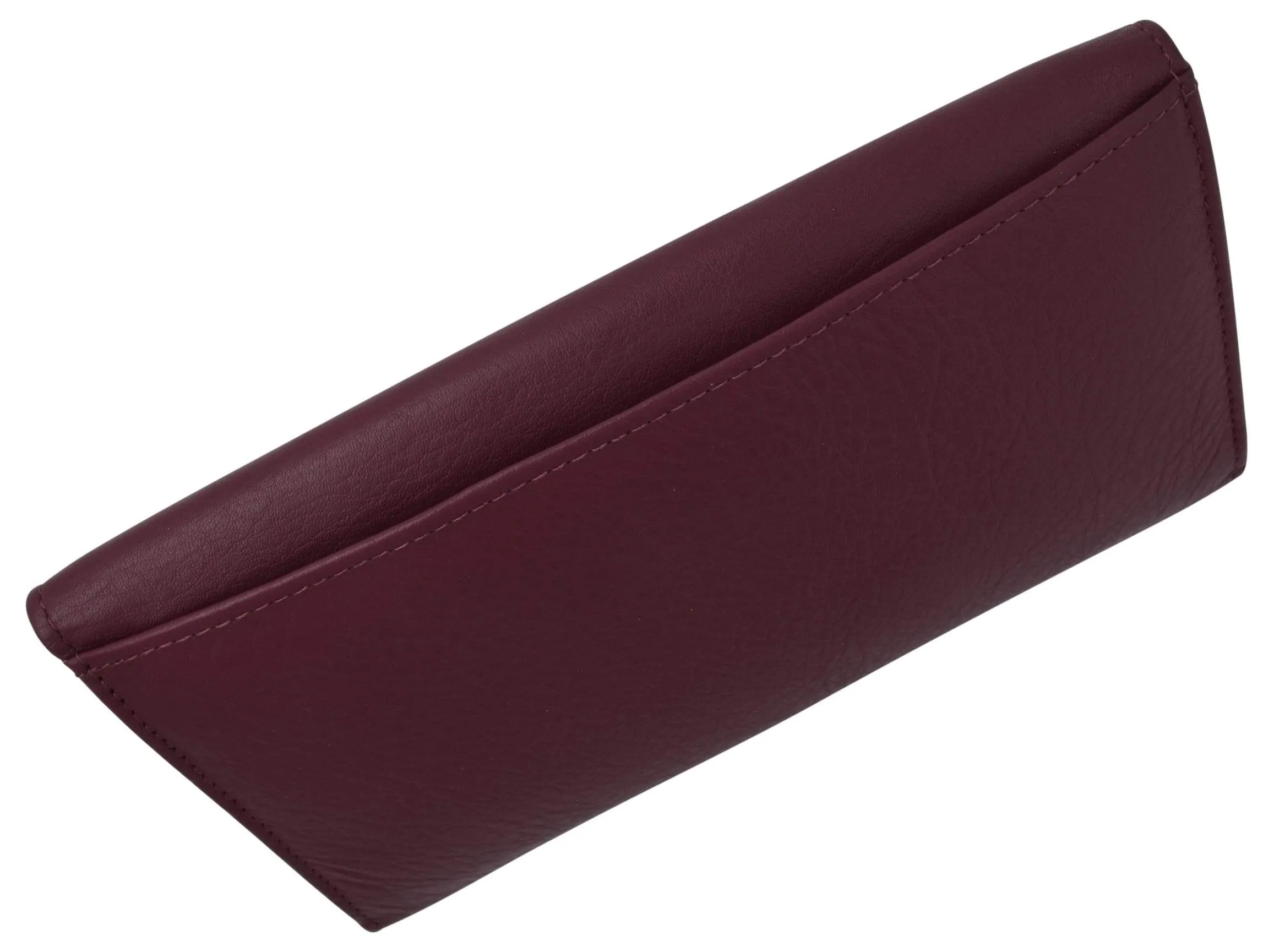 Ladies RFID Blocking Genuine Leather Long Clutch Credit Card ID Wallet