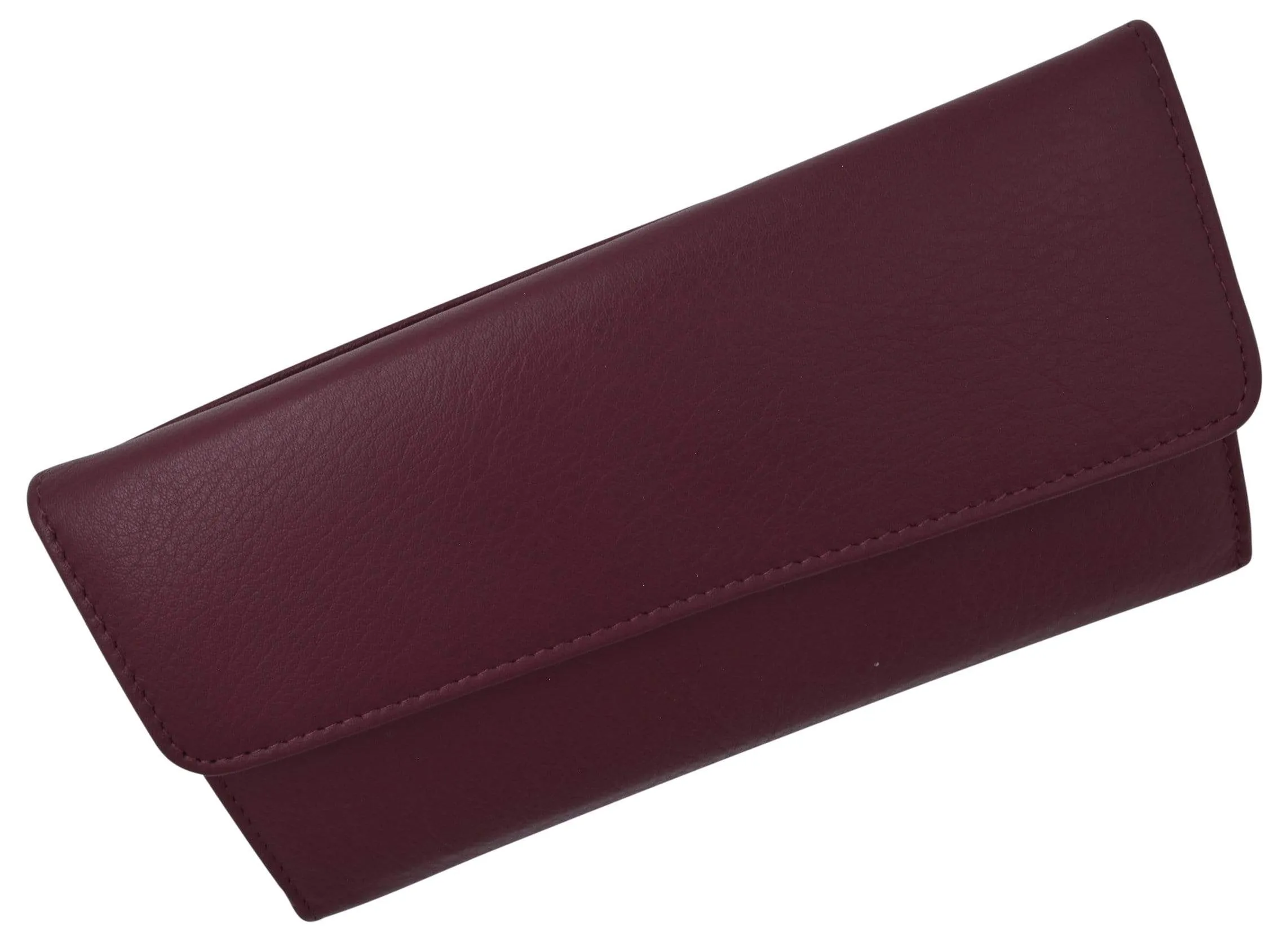 Ladies RFID Blocking Genuine Leather Long Clutch Credit Card ID Wallet