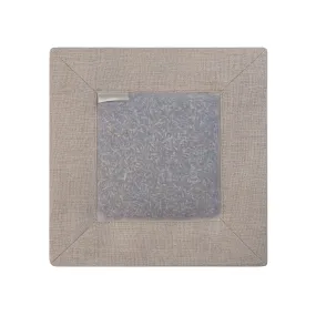 Lavender Square Sachet Natural Linen