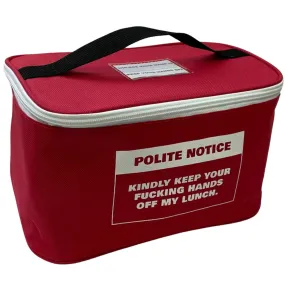 Lunch Bag - Polite Notice (Rude Words)