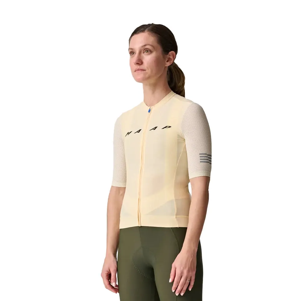 MAAP Evade Pro Base Women Jersey AW2023 - Sandstone/Limestone