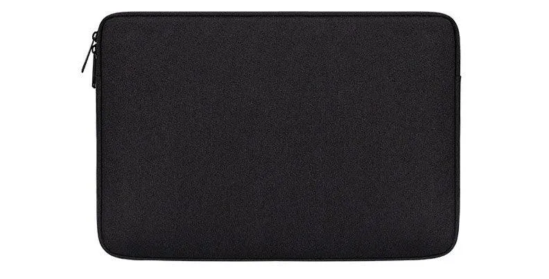 Men's Simple Oxford 2 In 1 Laptop Sleeve- Black