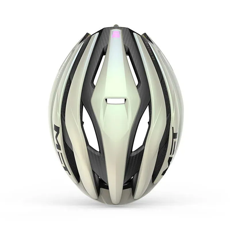 MET Trenta 3K Carbon MIPS Cycling Helmet - Vanilla/Gold