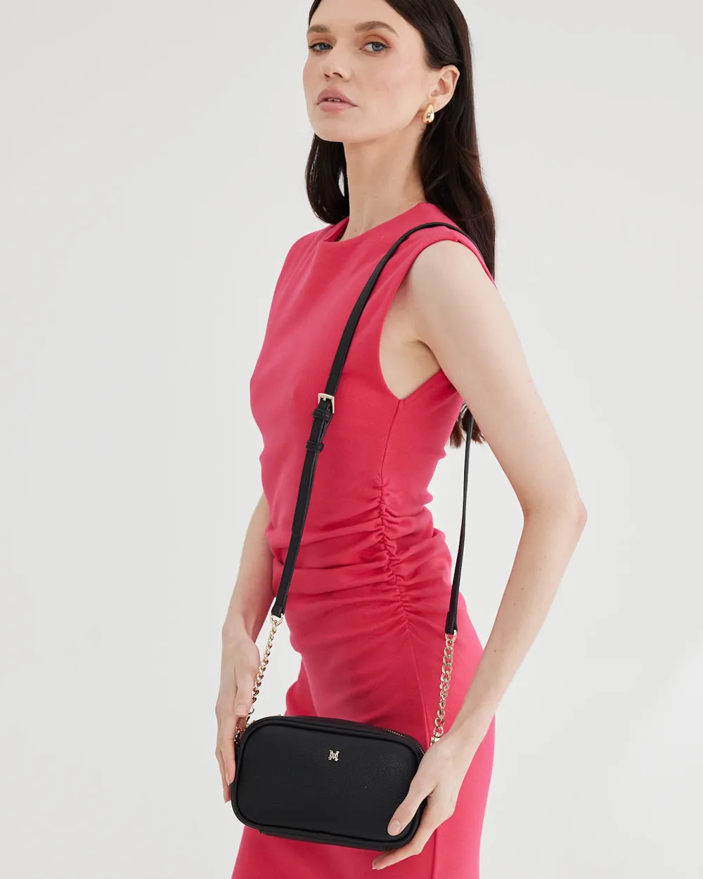 Mini Monica Camera Crossbody Bag   Chain Strap