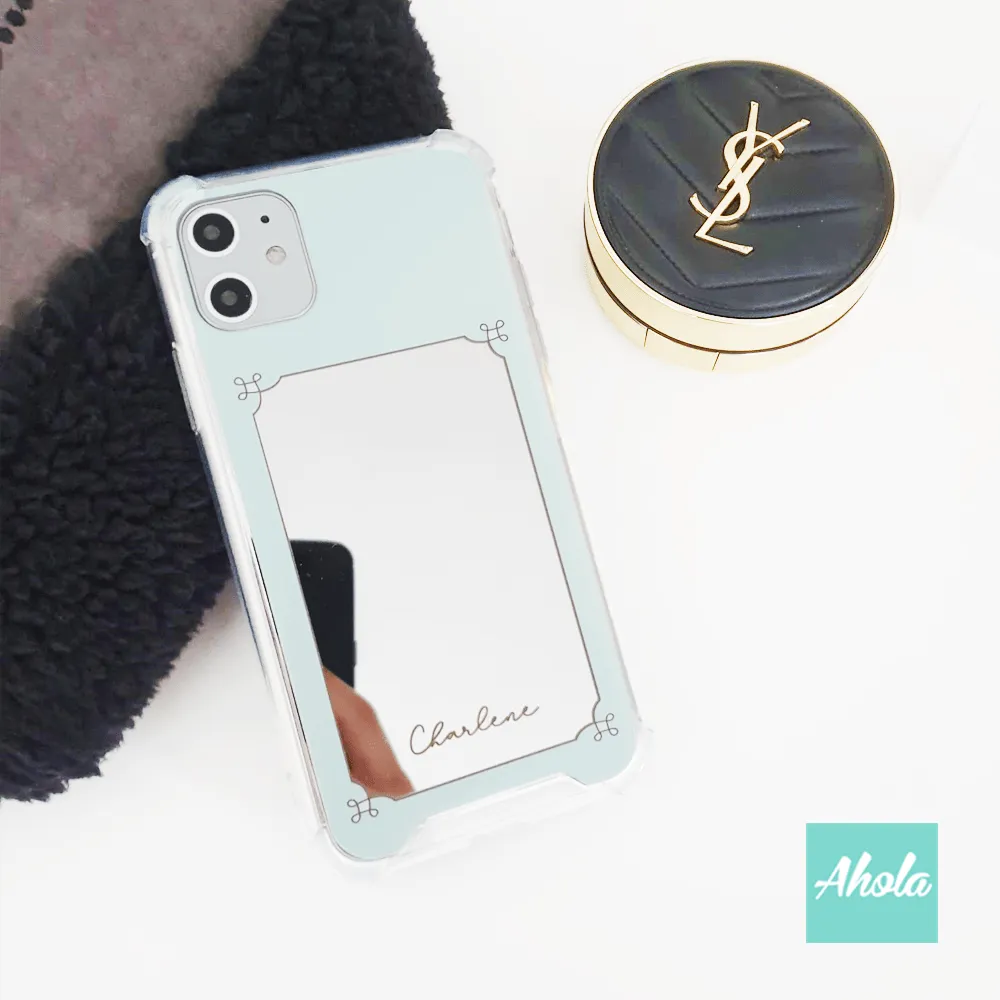 【Mirror Mirror】Reflective Mirror Phone Case 全包邊鏡子鏡面名字電話殼