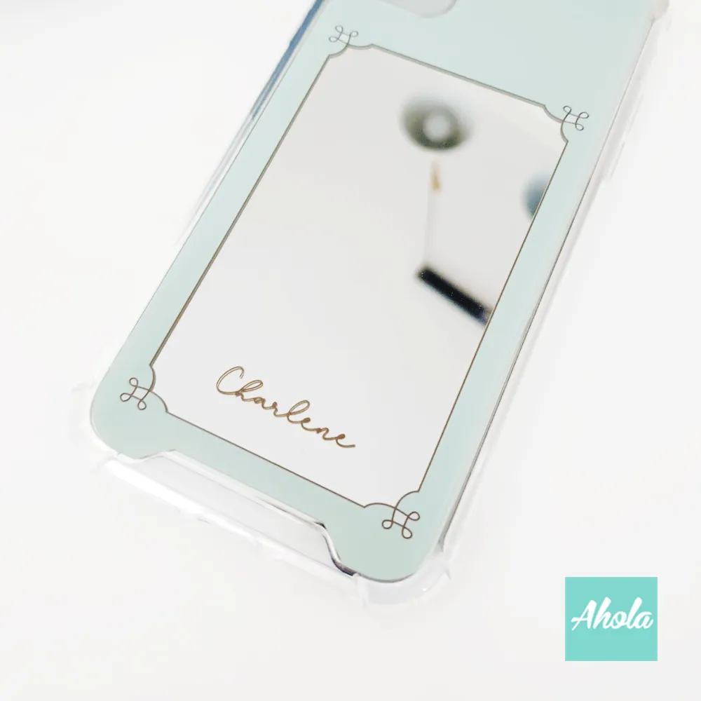 【Mirror Mirror】Reflective Mirror Phone Case 全包邊鏡子鏡面名字電話殼