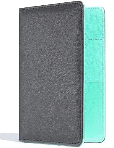 Mymazn (2 Pack Multi-Color) Server Book Waitress Waiter Book Server Wallet Restaurant Waitstaff Organizer, Guest Check Book Holder Fit Waist Apron