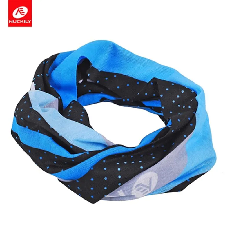 Nuckily Summer Riding Outdoor Magic Scarf Seamless Multifunctional Bandana - Blue