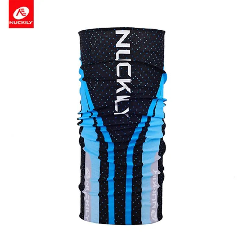 Nuckily Summer Riding Outdoor Magic Scarf Seamless Multifunctional Bandana - Blue