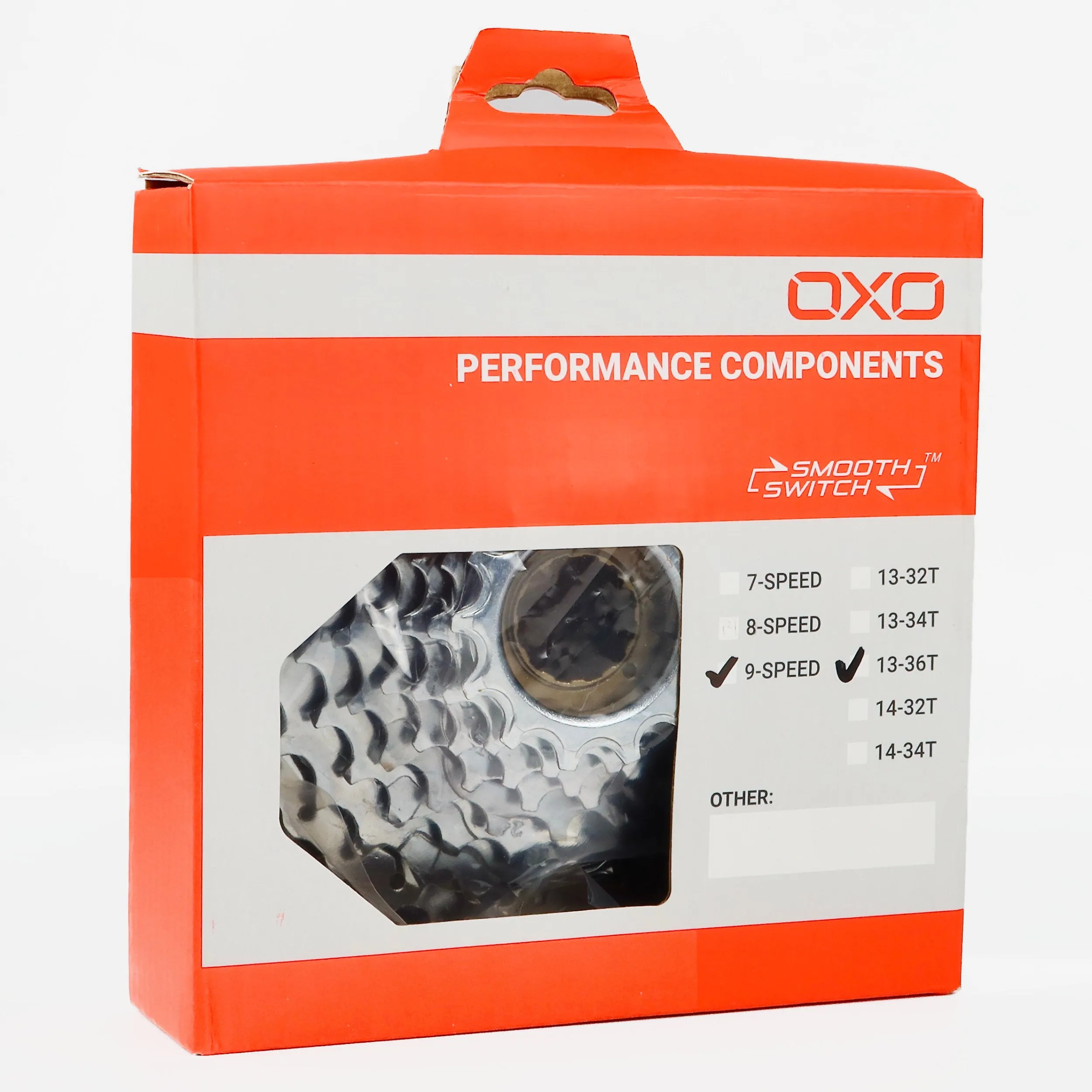 OXO 9-Speed 13-36T (MY2023) Freewheel Sprocket (CP/Black)