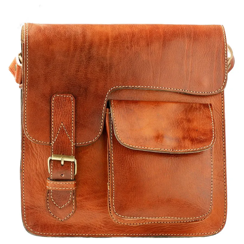 Riad Messenger Bag - Brown Caramel