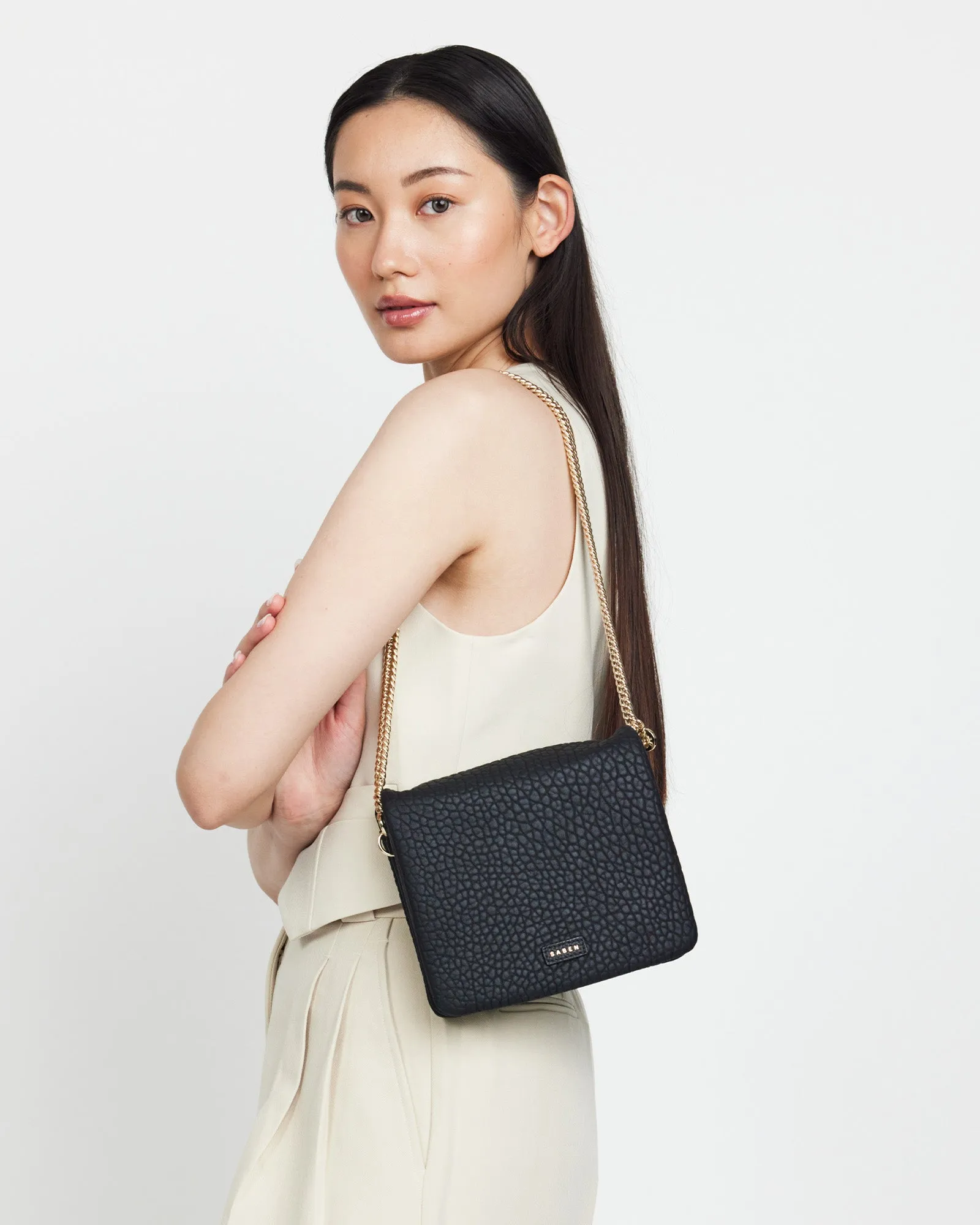 Saben Fox Crossbody Bag Black Bubble