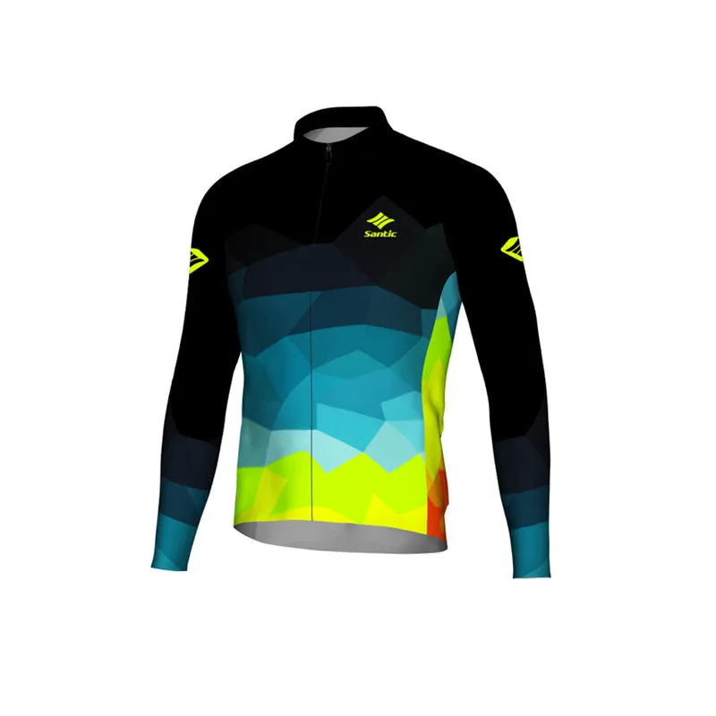 Santic OEM Custom Winter Cycling Jersey Long Sleeve Suit