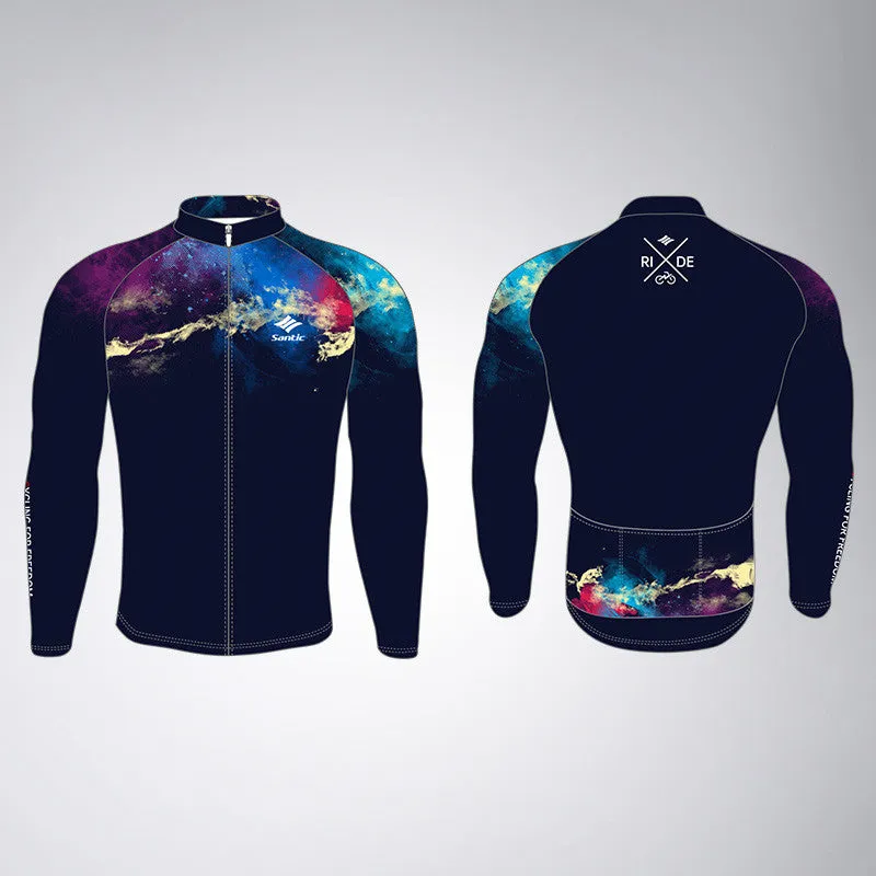 Santic OEM Custom Winter Cycling Jersey Long Sleeve Suit