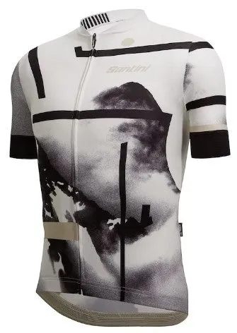 Santini Men's Delta Berg Summer Jersey - White