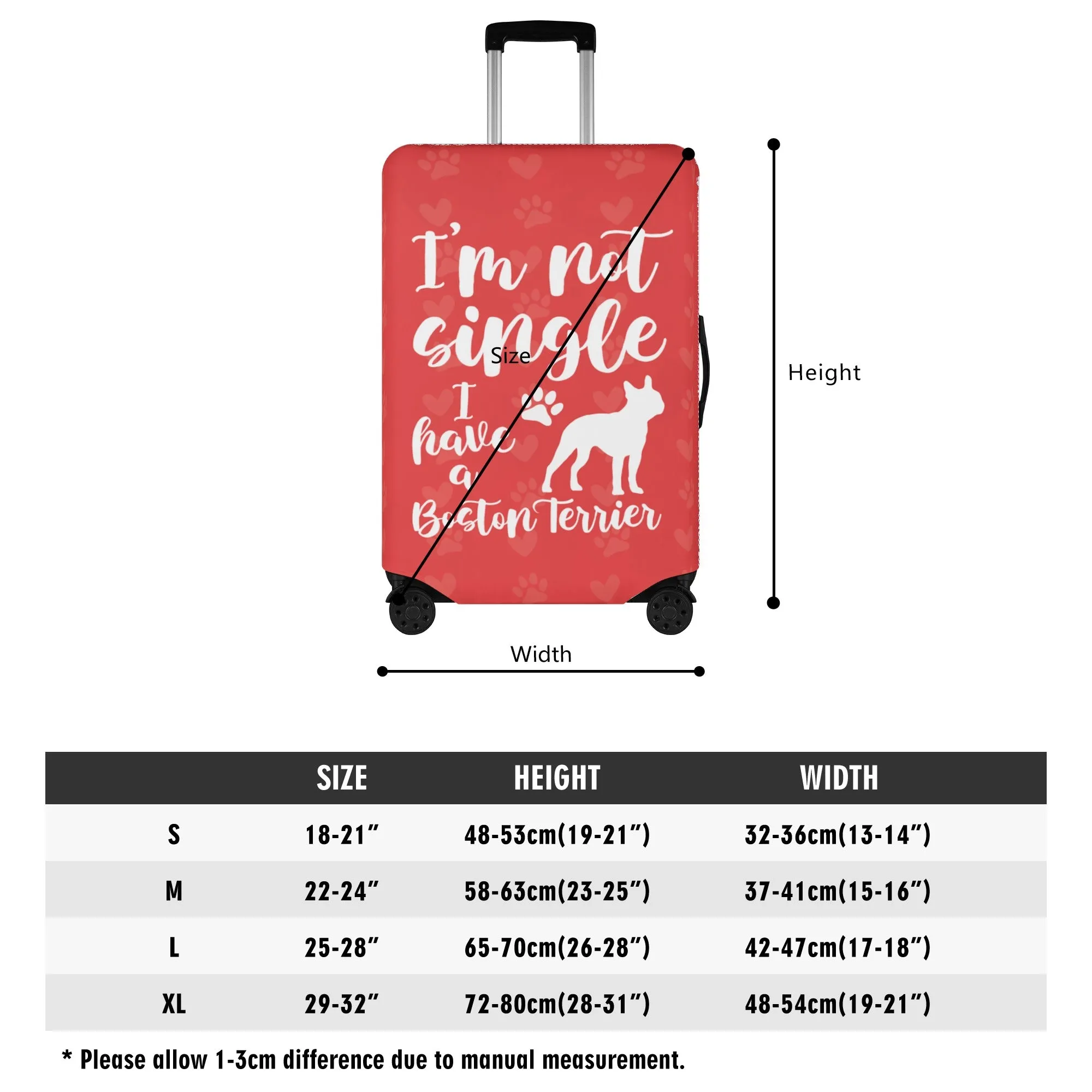 Sasha - Luggage Cover for Boston Terrier lovers