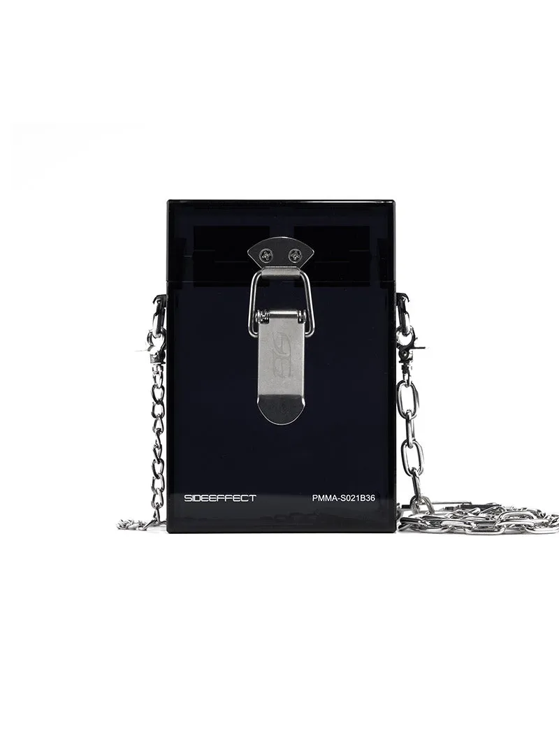 SIDEEFFECT acrylic box shoulder bag
