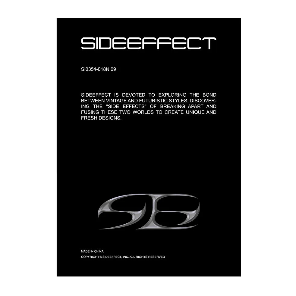 SIDEEFFECT acrylic box shoulder bag