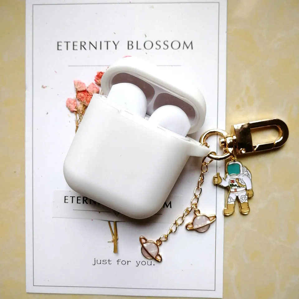 Silicone Case For Apple AirPods With Keychain