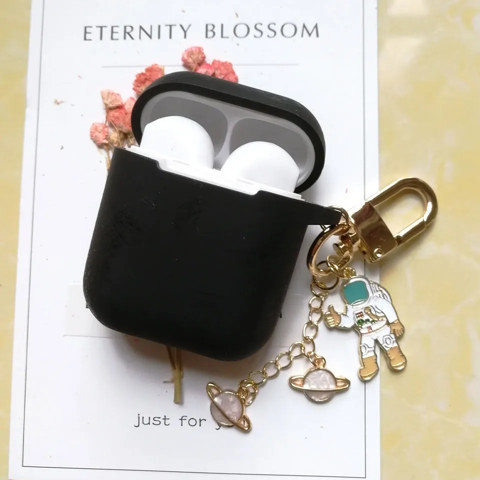Silicone Case For Apple AirPods With Keychain