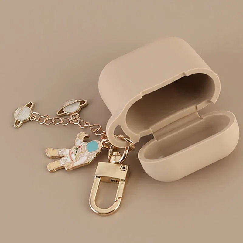 Silicone Case For Apple AirPods With Keychain