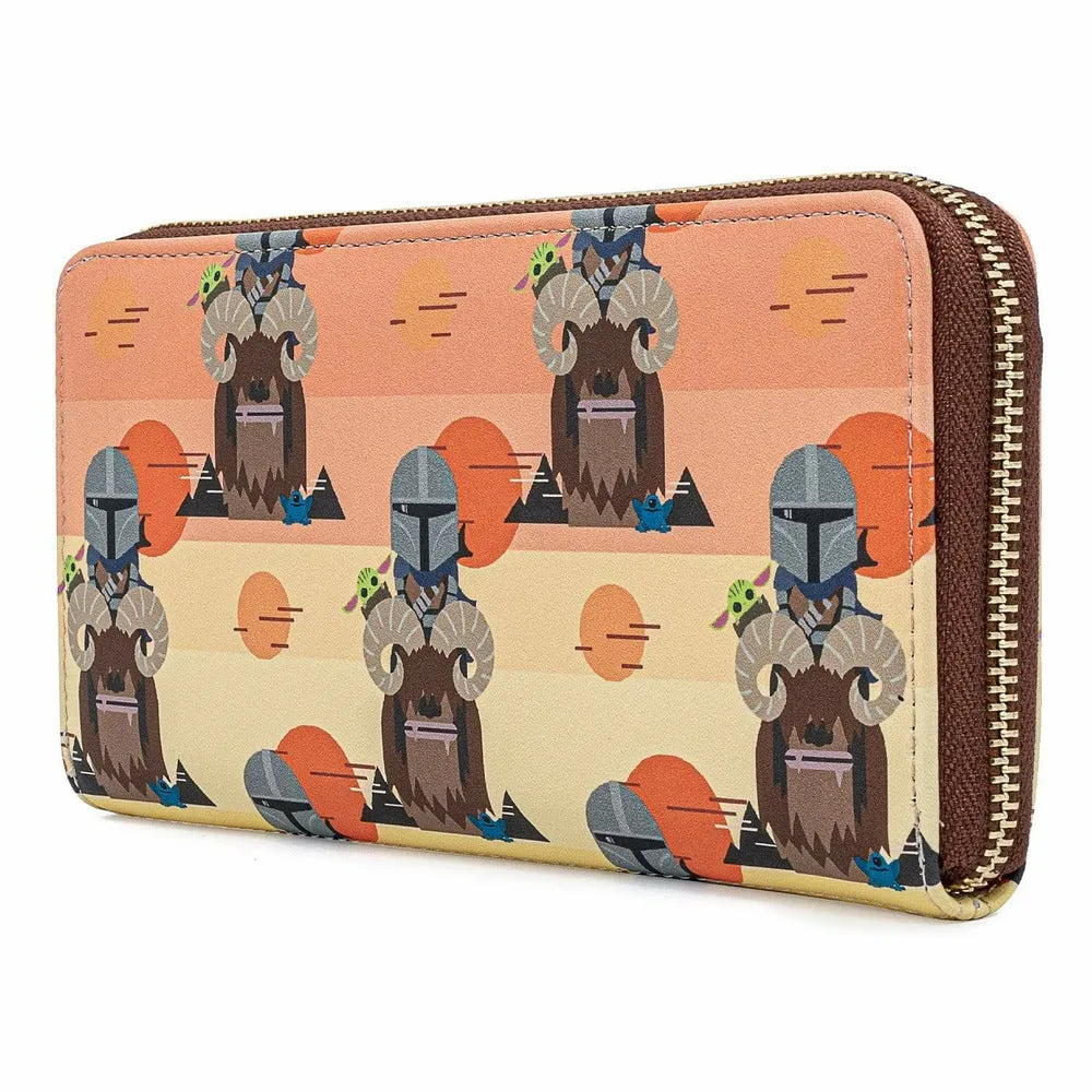 STAR WARS MANDALORIAN BANTHA RIDE AOP ZIPAROUND WALLET