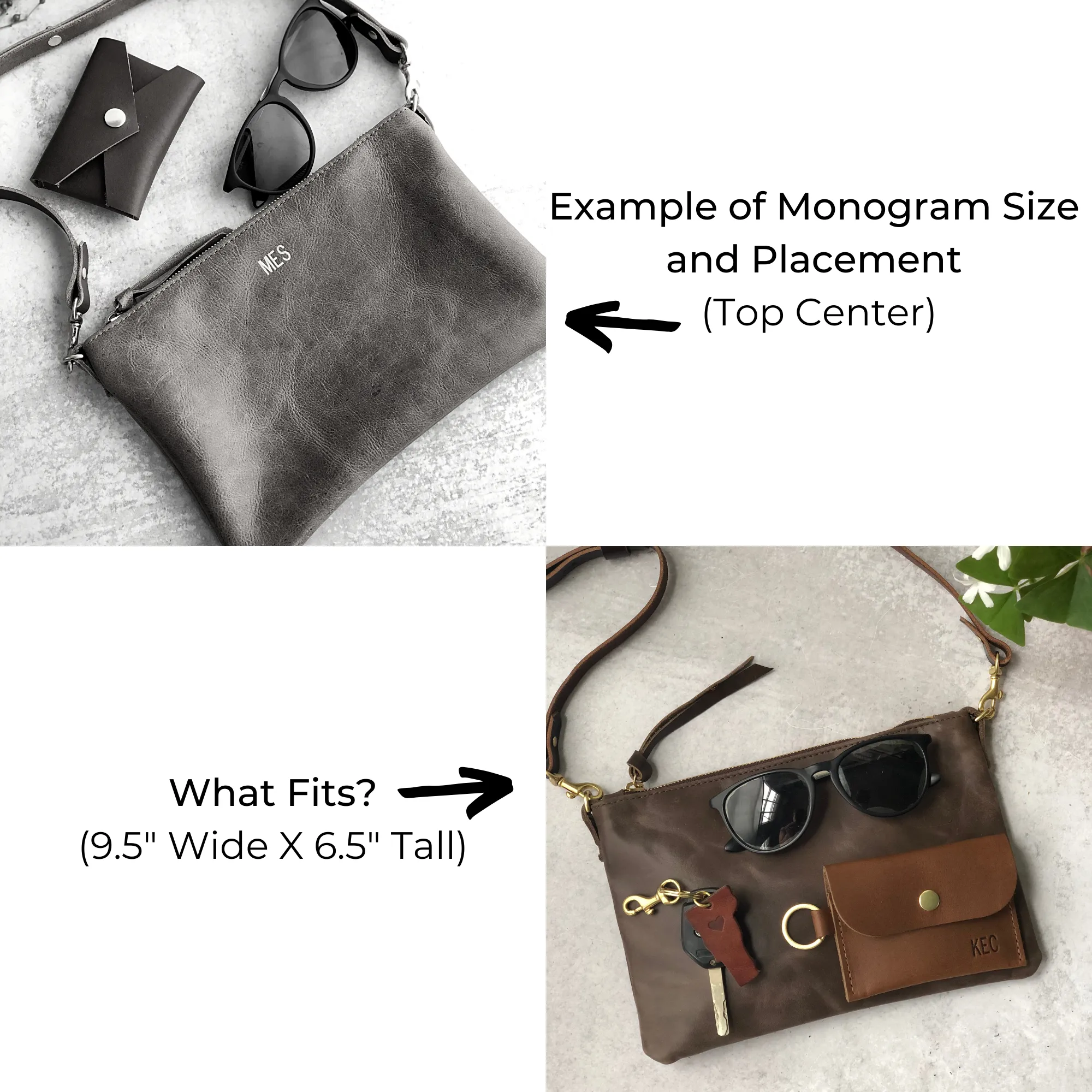 Summer Seconds Sale - Small Leather Crossbody Clutch Bag - Black Pebble No. 9