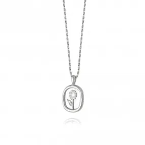 Sunflower Sterling Silver Necklace FN09_SLV