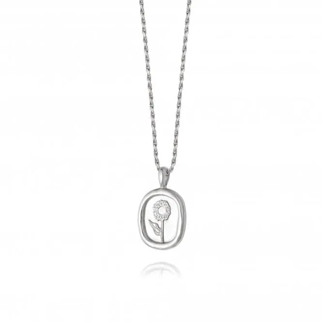 Sunflower Sterling Silver Necklace FN09_SLV