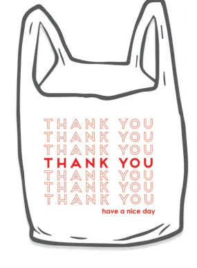 Thank You Bag Sticker