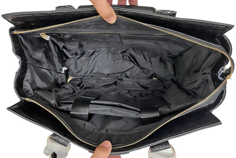 THE DALLAS Rolling Briefcase for Women - Western Style Laptop Bag with Wheels, Fits 13"-17" Laptops