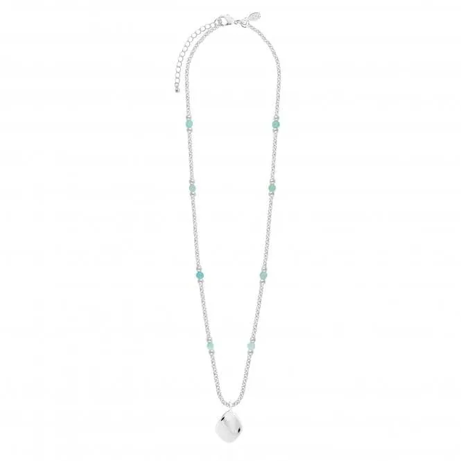 Wellness Gems Silver Amazonite 45cm   5cm Extender Necklace 4229