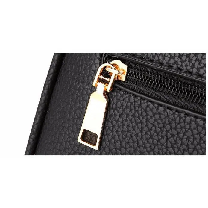 Women Faux-Leather Tote Shoulder Handbag with Fabolous leaf-shaped Tassels