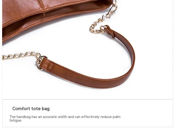 Women's Simple PU Leather Shoulder Messenger Bag